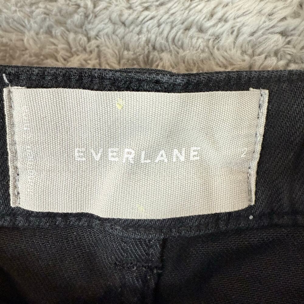 Everlane Size 2 Black Cropped Straight Regular Jeans - Picture 6 of 9